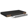 Miniatyrbillede 7 af 10: vidaXL væghylder 2 stk. 50x23x3,8 cm MDF sort