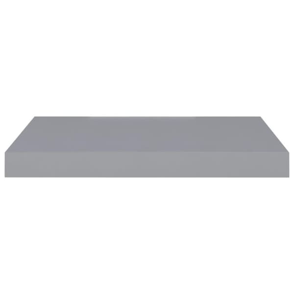vidaXL væghylde 50x23x3,8 cm MDF grå