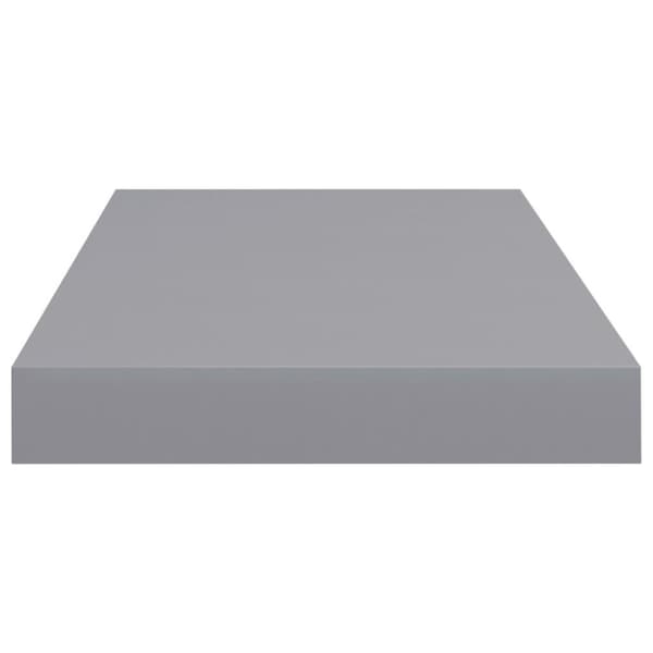 vidaXL væghylde 50x23x3,8 cm MDF grå