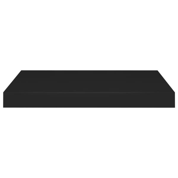 vidaXL Flytende vegghylle svart 50x23x3,8 cm MDF