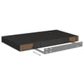 Miniatyrbilde 6 av 8: vidaXL Flytende vegghylle svart 50x23x3,8 cm MDF