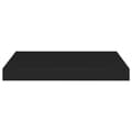 Miniatyrbilde 5 av 10: vidaXL Flytende vegghyller 4 stk svart 40x23x3,8 cm MDF