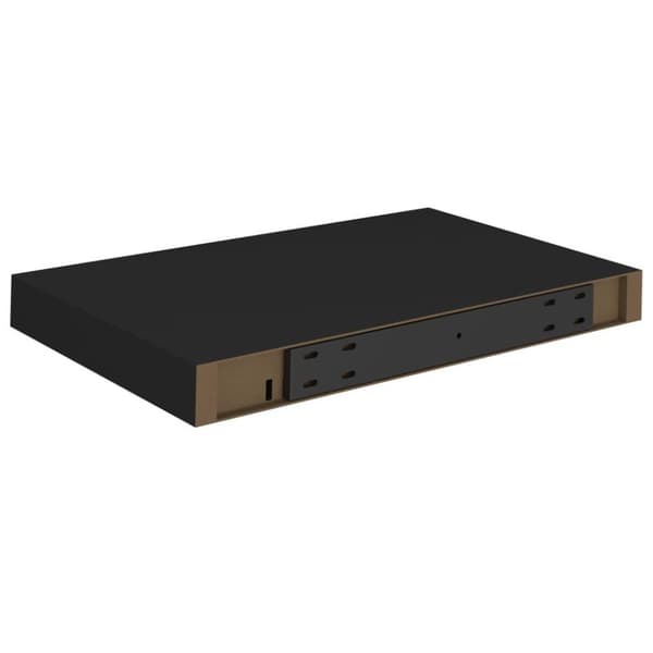 vidaXL Flytende vegghyller 4 stk svart 40x23x3,8 cm MDF