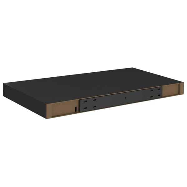 vidaXL Svävande vägghyllor 4 st svart 50x23x3,8 cm MDF