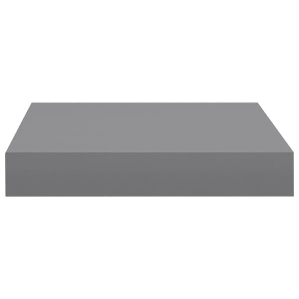 vidaXL Svävande vägghyllor 4 st grå 23x23,5x3,8 cm MDF