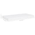 Miniatyrbilde 7 av 8: vidaXL Flytende vegghyller 2 stk hvit 50x23x3,8 cm MDF