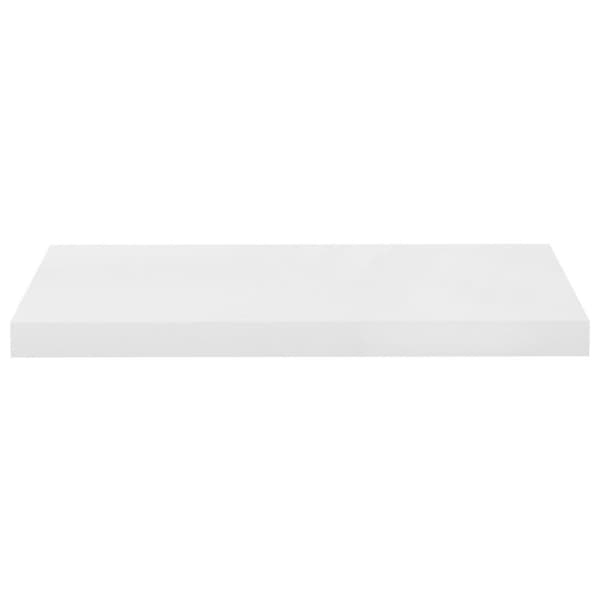 vidaXL Flytende vegghyller 4 stk høyglans hvit 60x23,5x3,8 cm MDF