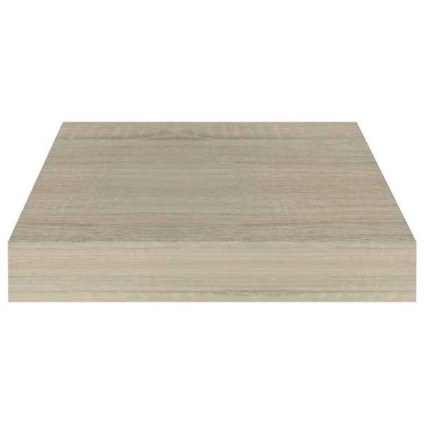 vidaXL Svävande vägghyllor 4 st ek 23x23,5x3,8 cm MDF