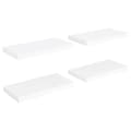 Miniatyrbilde 1 av 9: vidaXL Flytende vegghyller 4 stk hvit 50x23x3,8 cm MDF
