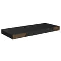 Miniatyrbilde 9 av 9: vidaXL Flytende vegghyller 2 stk svart 60x23,5x3,8 cm MDF