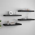 Miniatyrbillede 11 af 11: vidaXL væghylder 4 stk. 60x23,5x3,8 cm MDF sort