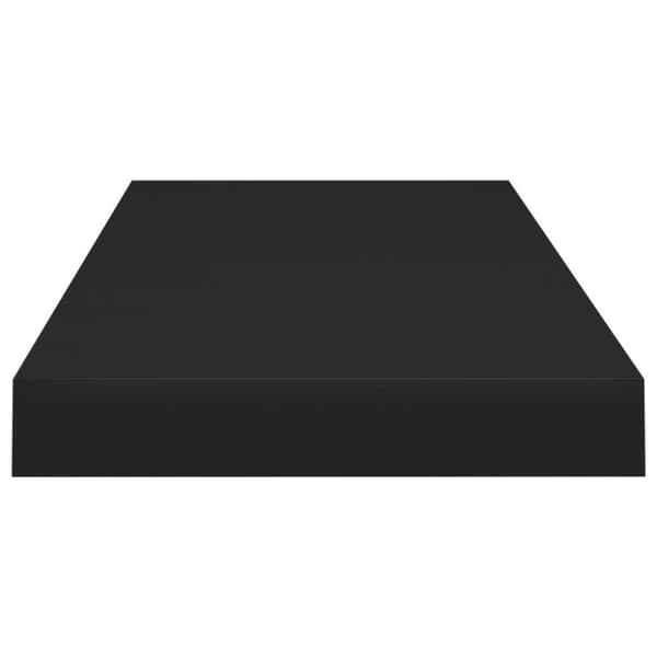 vidaXL væghylder 2 stk. 60x23,5x3,8 cm MDF sort