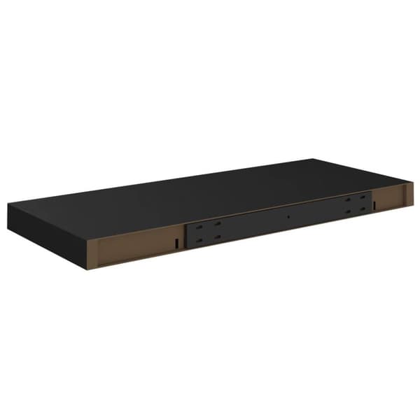 vidaXL væghylder 2 stk. 60x23,5x3,8 cm MDF sort