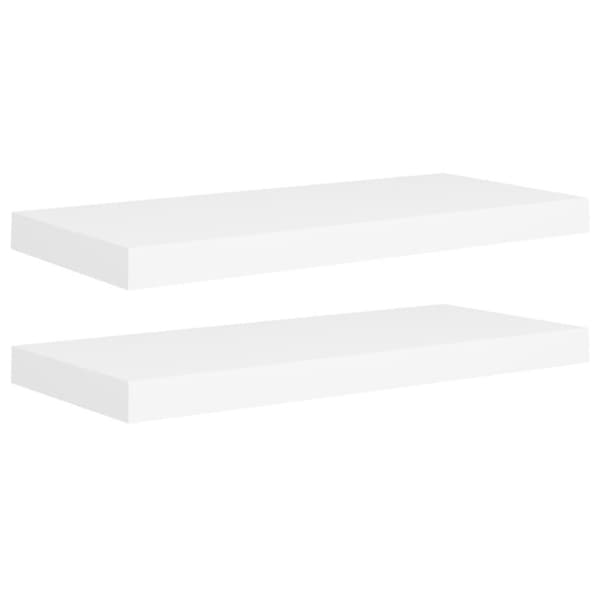 vidaXL væghylder 2 stk. 60x23,5x3,8 cm MDF hvid
