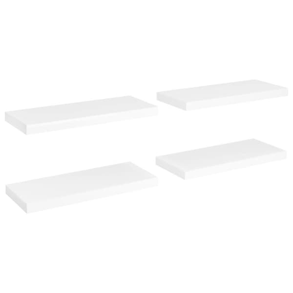 vidaXL væghylder 4 stk. 60x23,5x3,8 cm MDF hvid