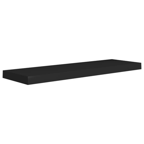 vidaXL Kelluvat seinähyllyt 2 kpl musta 80x23,5x3,8 cm MDF