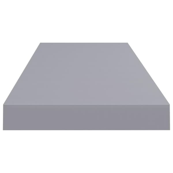 vidaXL væghylde 80x23,5x3,8 cm MDF grå