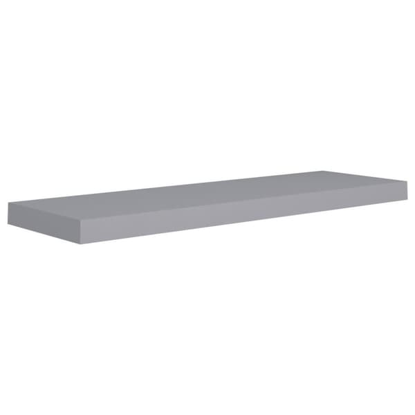 vidaXL væghylder 2 stk. 80x23,5x3,8 cm MDF grå