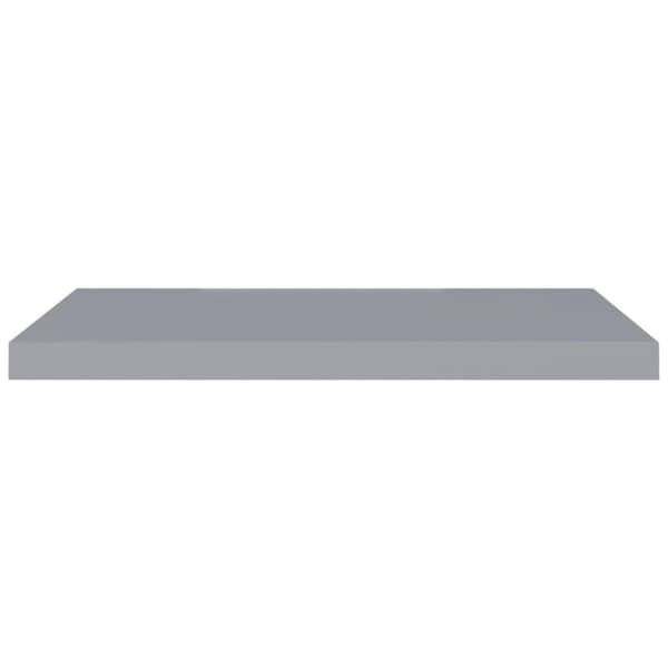 vidaXL væghylder 2 stk. 80x23,5x3,8 cm MDF grå