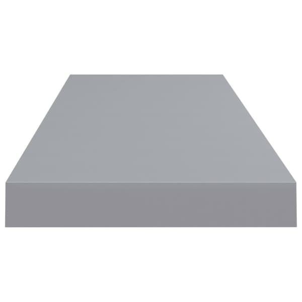 vidaXL væghylder 2 stk. 80x23,5x3,8 cm MDF grå