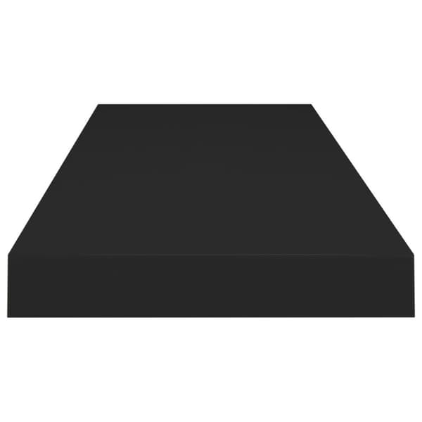 vidaXL væghylder 4 stk. 80x23,5x3,8 cm MDF sort
