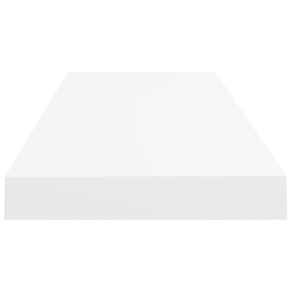 vidaXL Svävande vägghyllor 2 st vit 80x23,5x3,8 cm MDF