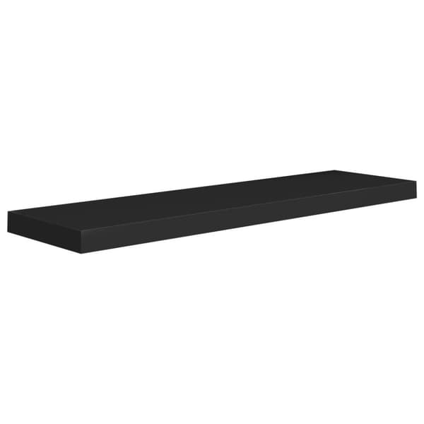 vidaXL Flytende vegghyller 4 stk svart 90x23,5x3,8 cm MDF