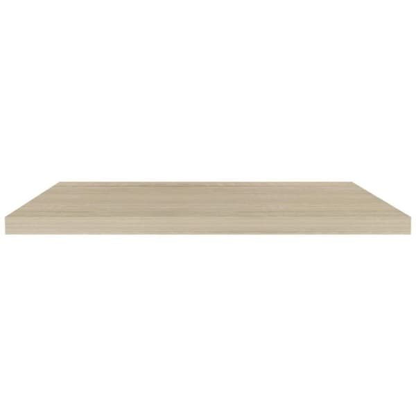 vidaXL Svävande vägghyllor 2 st ek 90x23,5x3,8 cm MDF