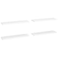 Miniatyrbilde 2 av 9: vidaXL Flytende vegghyller 4 stk hvit 90x23,5x3,8 cm MDF