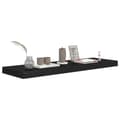 Miniatyrbilde 8 av 9: vidaXL Flytende vegghyller 4 stk svart 80x23,5x3,8 cm MDF