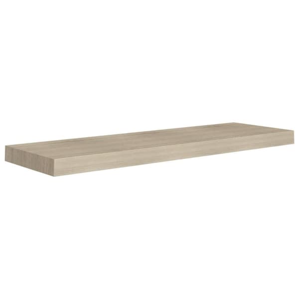 vidaXL Flytende vegghyller 2 stk eik 80x23,5x3,8 cm MDF