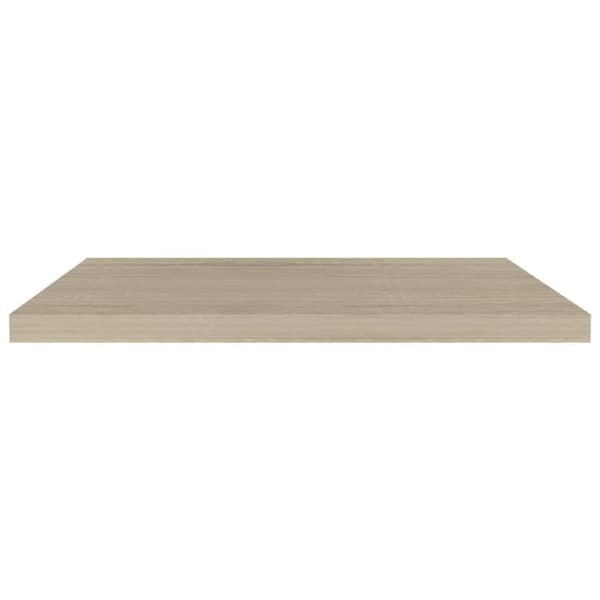 vidaXL Flytende vegghyller 2 stk eik 80x23,5x3,8 cm MDF