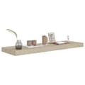 Miniatyrbilde 8 av 9: vidaXL Flytende vegghyller 2 stk eik 80x23,5x3,8 cm MDF