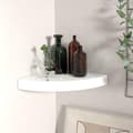 Miniatyrbilde 3 av 8: vidaXL Flytende vegghylle høyglans hvit 25x25x3,8 cm MDF