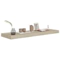 Miniatyrbilde 3 av 6: vidaXL Flytende vegghylle eik 80x23,5x3,8 cm MDF
