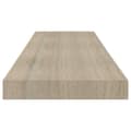Miniatyrbilde 5 av 6: vidaXL Flytende vegghylle eik 80x23,5x3,8 cm MDF