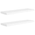 Pikkukuva 1 / 7: vidaXL Kelluvat seinähyllyt 2kpl valkoinen 90x23,5x3,8 cm MDF