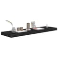 Miniatyrbillede 6 af 7: vidaXL væghylder 2 stk. 90x23,5x3,8 cm MDF sort