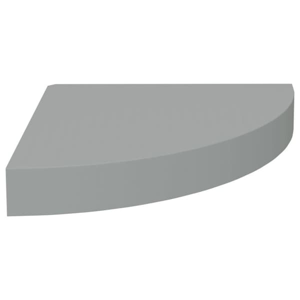 vidaXL hjørnehylder 2 stk. 25x25x3,8 cm MDF grå