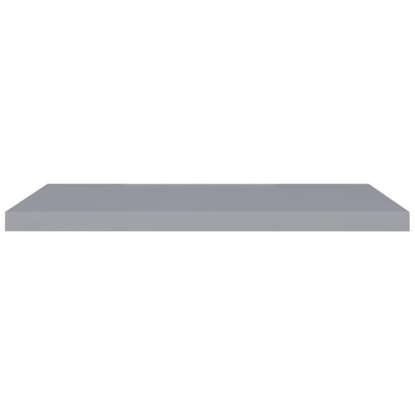 vidaXL væghylder 2 stk. 90x23,5x3,8 cm MDF grå