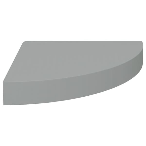 vidaXL hjørnehylder 4 stk. 25x25x3,8 cm MDF grå