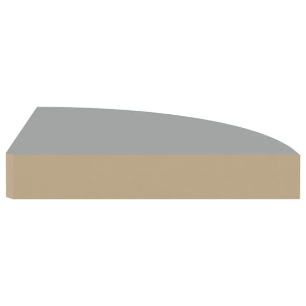 vidaXL hjørnehylder 4 stk. 25x25x3,8 cm MDF grå