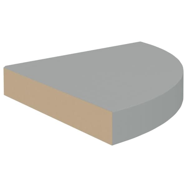 vidaXL hjørnehylder 4 stk. 25x25x3,8 cm MDF grå