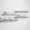 Miniatyrbillede 3 af 8: vidaXL svævehylder 4 stk. 90x23,5x3,8 cm MDF grå