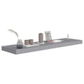 Miniatyrbillede 7 af 8: vidaXL svævehylder 4 stk. 90x23,5x3,8 cm MDF grå