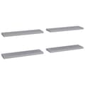 Miniatyrbillede 1 af 8: vidaXL svævehylder 4 stk. 90x23,5x3,8 cm MDF grå