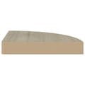 Miniatyrbillede 5 af 8: vidaXL hjørnehylde 25x25x3,8 cm MDF egetræsfarvet