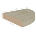 Miniatyrbillede 8 af 8: vidaXL hjørnehylde 25x25x3,8 cm MDF egetræsfarvet