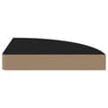 Miniatyrbillede 4 af 7: vidaXL hjørnehylde 25x25x3,8 cm MDF sort