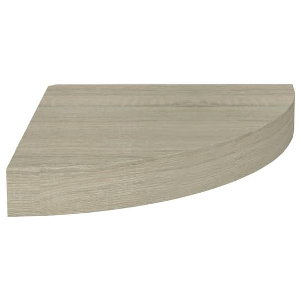 vidaXL hjørnehylder 2 stk. 25x25x3,8 cm MDF sort
